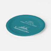 退職パーティーの滑らかな航行のクルージング ペーパープレート (アングル)