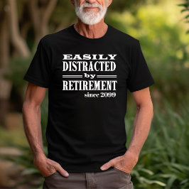 退職パーティーの贈り物に気を取られおもしろいやすい Tシャツ
