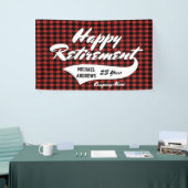 退職パーティーは個人化なります 横断幕 (トレードショー)