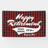 退職パーティーは個人化なります 横断幕 (横)