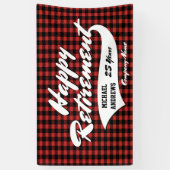 退職パーティーは個人化なります 横断幕 (縦)