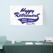 退職パーティーは個人化なります 横断幕 (トレードショー)