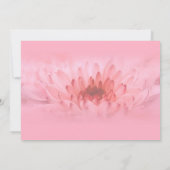 退職パーティーエレガントピンクフローラ 招待状 (裏面)