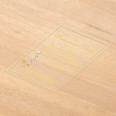 退職パーティーエレガント金ゴールドアクリル招待状 アクリル招待状 (レイダウン)