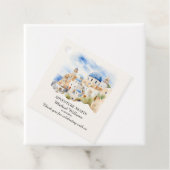 退職パーティーカラフルギリシャビレッジヒル フェイバータグ (インサイチュ)