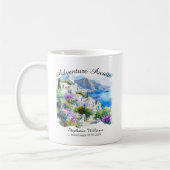 退職パーティーカラフルギリシャ村海 コーヒーマグカップ (左)