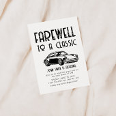 退職パーティークラシック招待状への別 招待状