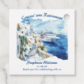 退職パーティークルージング先ギリシャ フェイバータグ (裏面)