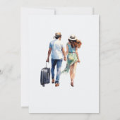 退職パーティークルージング先ギリシャ 招待状 (裏面)