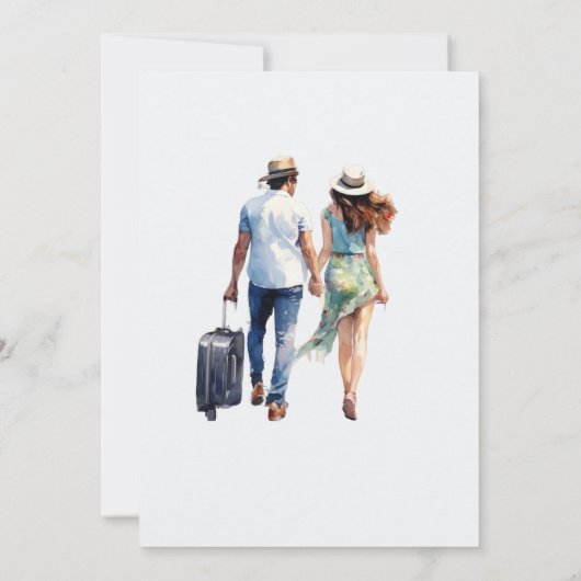 退職パーティークルージング先ギリシャ 招待状 (裏面)