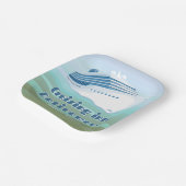 退職パーティークルージング航海の ペーパープレート (傾斜あり)