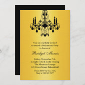 退職パーティーグランド社交ダンス招待状 招待状 (正面/裏面)