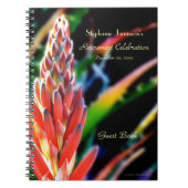 退職パーティーゲストブックアロエフローラ名 ノートブック (正面)