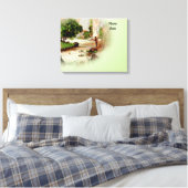 退職パーティーゲストブックオルタナティブ キャンバスプリント (インサイチュ (寝室))