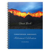 退職パーティーゲストブックネーム、Zion Sunrise ノートブック (正面)