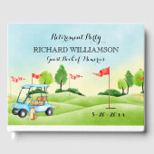 退職パーティーゴルフサインイン ゲストブック (正面)