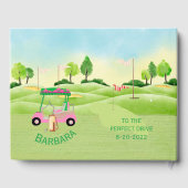 退職パーティーゴルフサインイン ゲストブック (裏面)