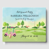 退職パーティーゴルフサインイン ゲストブック (正面)