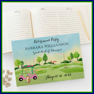 退職パーティーゴルフサインイン ゲストブック