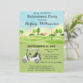 退職パーティーゴルフテーマ招待状 招待状 (スタンド正面)