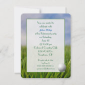 退職パーティーゴルフテーマ 招待状 (裏面)