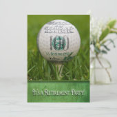 退職パーティーゴルフテーマ 招待状 (スタンド正面)