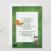 退職パーティーゴルフテーマ 招待状 (裏面)