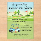 退職パーティーゴルフパーティーアクリル招待状 アクリル招待状 (正面)