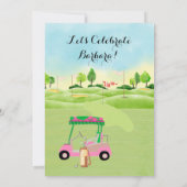 退職パーティーゴルフパーティー 招待状 (裏面)