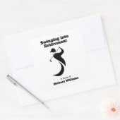 退職パーティーゴルフプレーヤーのスイングモダンスタイル スクエアシール (封筒)