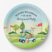 退職パーティーゴルフ ペーパープレート (正面)
