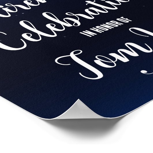 退職パーティーサインは自分で作る ポスター (角)