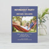 退職パーティーテーマ招待状 招待状 (スタンド正面)