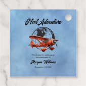 退職パーティーネクストアドベンチャー旅行飛行機 フェイバータグ (裏面)