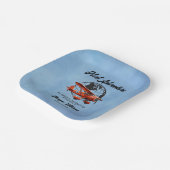 退職パーティーネクストアドベンチャー旅行飛行機 ペーパープレート (傾斜あり)