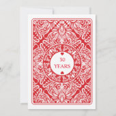 退職パーティーハートズ遊カードベガス招待状 招待状 (裏面)