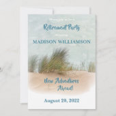 退職パーティービーチテーマ 招待状 (正面)