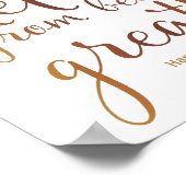 退職パーティープリント標識 ポスター (角)