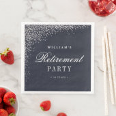 退職パーティーホイルフェイク紙ナプキン (インサイチュ)