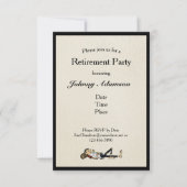 退職パーティーリップヴァンウィンクルのパーソナライズ 招待状 (正面)