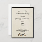 退職パーティーリップヴァンウィンクルのパーソナライズ 招待状 (正面/裏面)