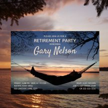 退職パーティーリラックスハンモック