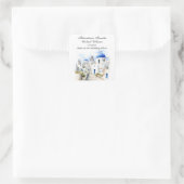 退職パーティーヴィンテージカラフルギリシャ村 スクエアシール (バッグ)