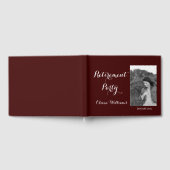 退職パーティー写真の追加カラーの選択 ゲストブック (全面)