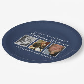 退職パーティー写真プレート ペーパープレート (アングル)