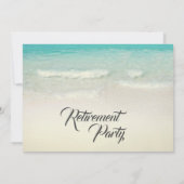 退職パーティー写真モダンスタイリッシュタイポグラフィ 招待状 (裏面)