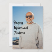 退職パーティー写真招待状 招待状 (正面)