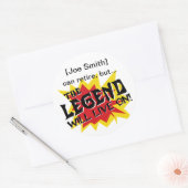 退職パーティー凡例の有効期間 ラウンドシール (封筒)