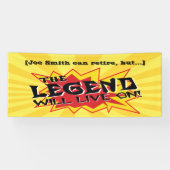 退職パーティー凡例の有効期間 横断幕 (横)