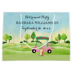 退職パーティー大抱き枕 ラージペーパーバッグ